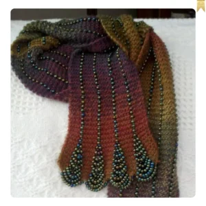 Handmade beaded shawl