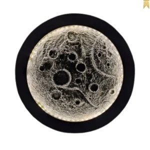 Highlighted light design of the moon