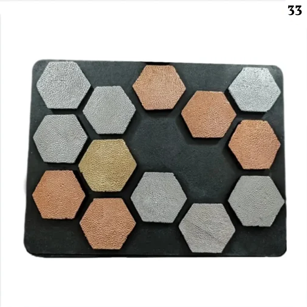 تابلو برجسته ورق طلا طرح لانه زنبوری