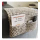 Macrame woven sofa handle, control stand and book stand