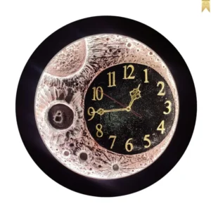 Moon and clock illuminated sign