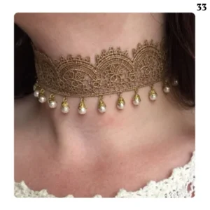 Pearl choker necklace