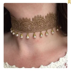 Pearl choker necklace