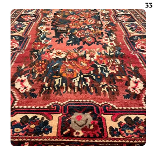 فرش آنتیک و کلکسیونی دستباف بختیار نقش گلفرنگ