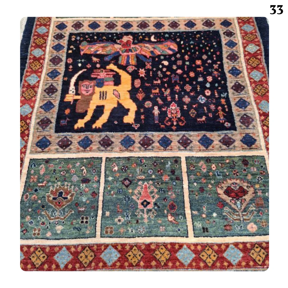 سجادة قشقائية يدوية الصنع