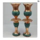Double Turquoise Inlaid Vase