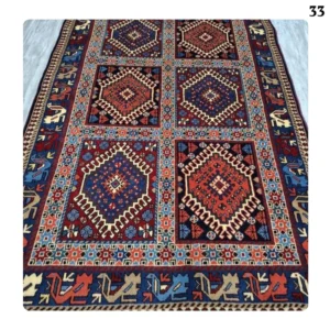 Zar‘ o Nim Handmade Yalameh Shiraz Rug